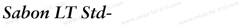 Sabon LT Std字体转换